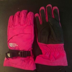 The North Face Pink Ski Gloves (Size Sm)